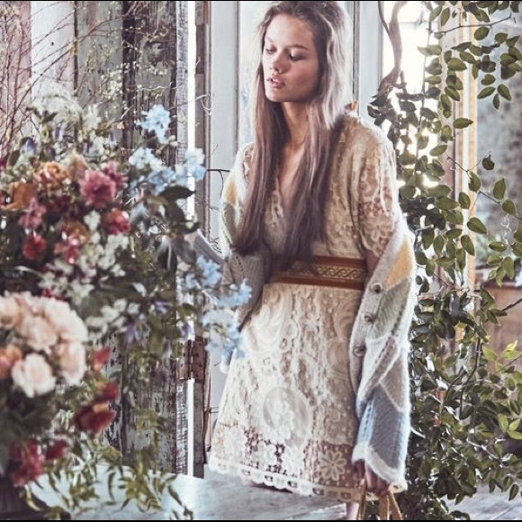 NWT LOVESHACKFANCY DANIELA LACE MINI DRESS - Picture 10 of 12